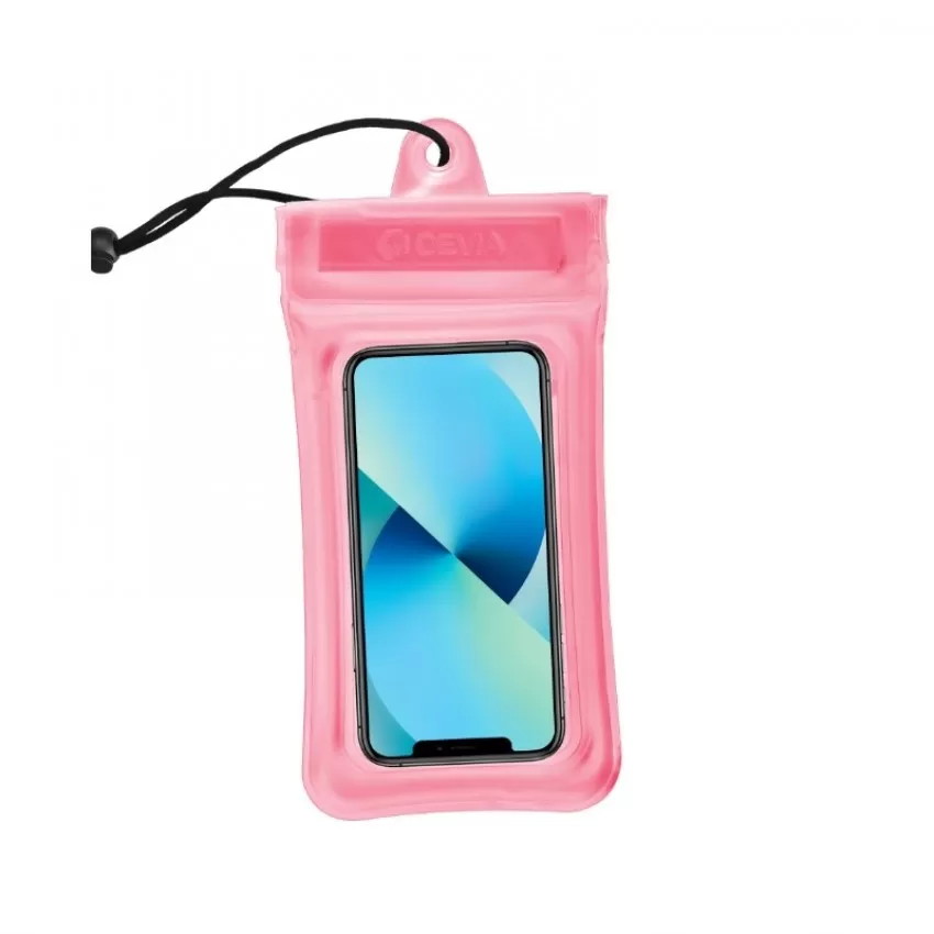Peldošs ūdensizturīgs korpuss Devia Waterproof Bag rozā