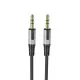 Audio kabelis Borofone BL19 3.5mm to 3.5mm melns