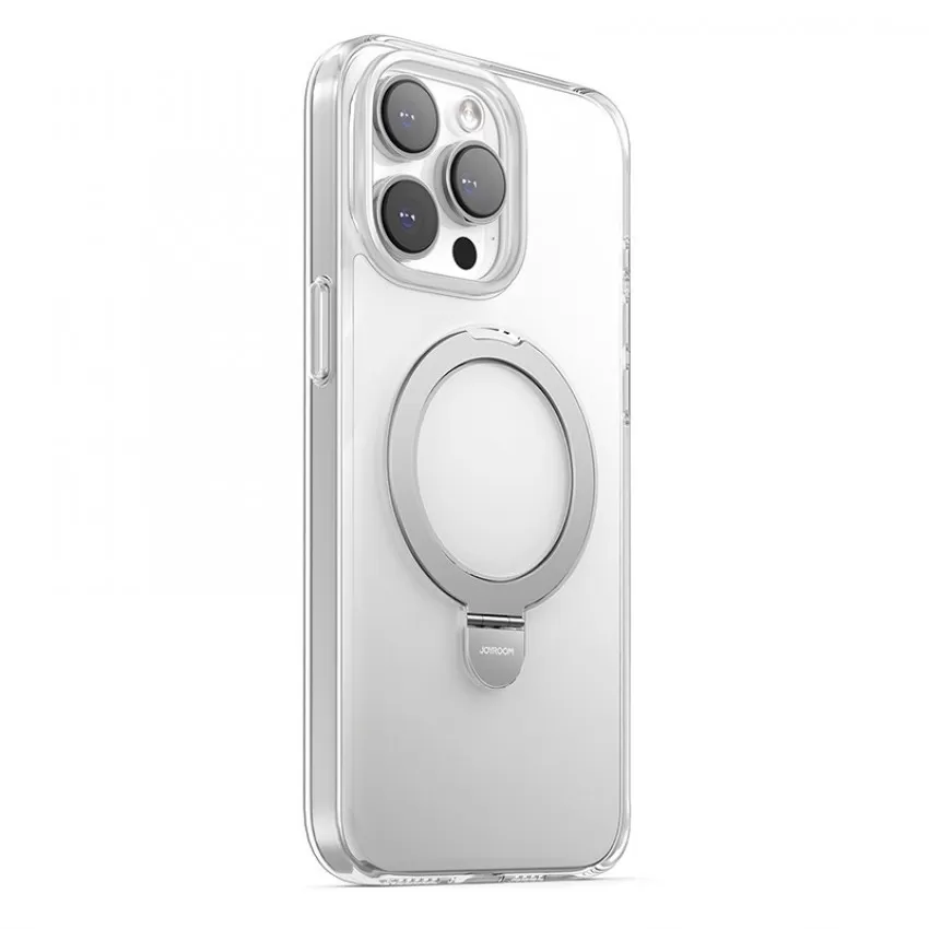 Maciņš Joyroom JR-BP004 Magnetic Protective Phone Case With Holder Apple iPhone 15 Pro skaidrs