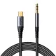 Audio kabelis Joyroom SY-A07 USB-C to 3,5mm 1.2m melns