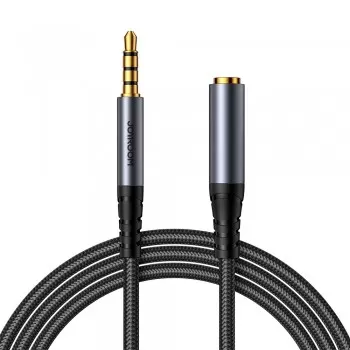 Audio kabelis Joyroom SY-A09 3,5mm (M) to 3,5mm (F) 1.2m melns