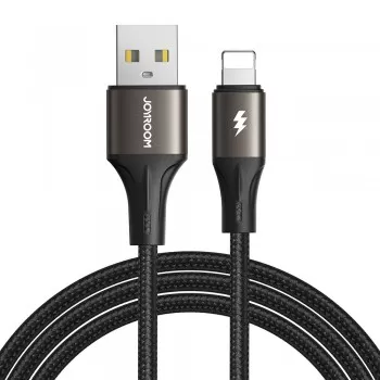 USB kabelis Joyroom SA25-AL3 USB to Lightning 3A 1.2m melns