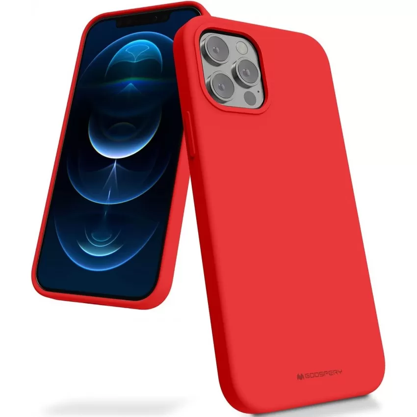 Maciņš Mercury Silicone Case Samsung A155 A15 4G/A156 A15 5G sarkans