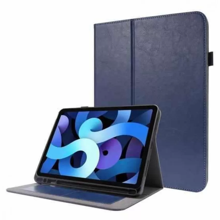 Maciņš Folding Leather Lenovo Tab P11 Pro Gen 2 TB132FU tumši zils