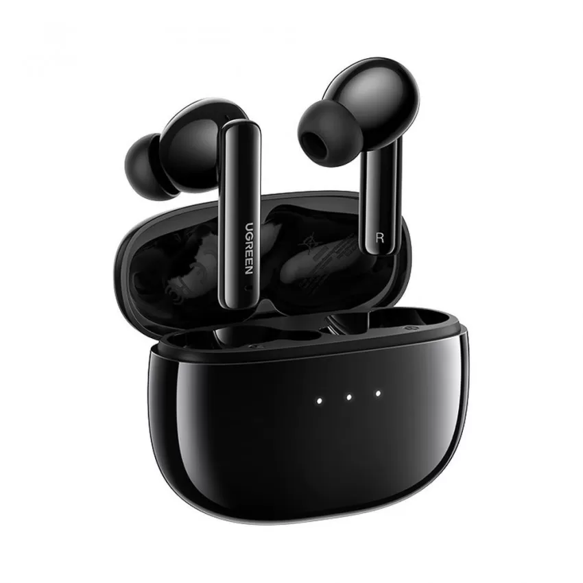 Bezvadu austiņas Ugreen WS106 HiTune T3 Active Noise-Cancelling Earbuds melnas