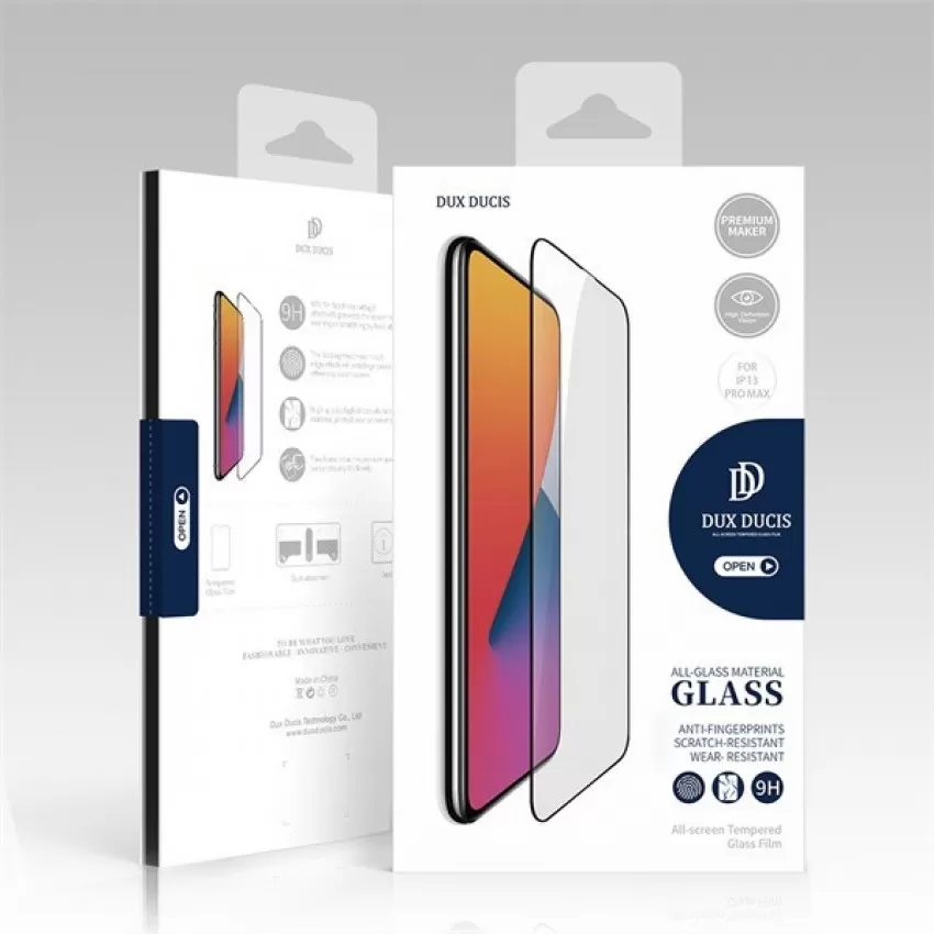 LCD aizsargstikls Dux Ducis Xiaomi Redmi Note 13 5G/Redmi Note 13 Pro 5G/Redmi Note 14S/Poco X6 5G melns