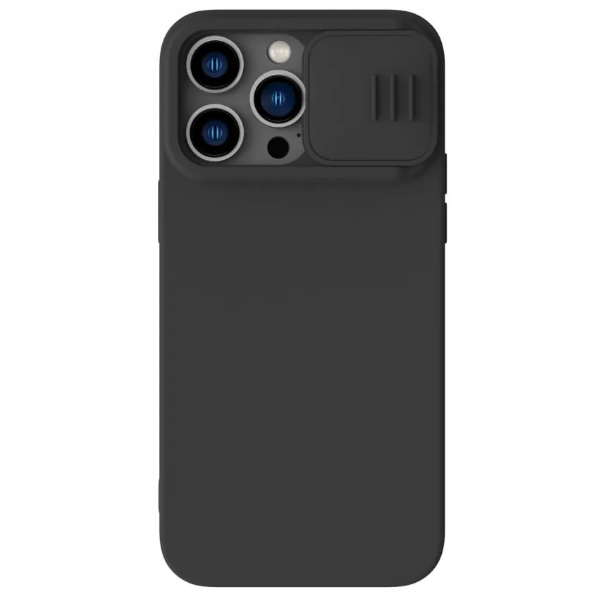Maciņš Nillkin CamShield Silky Silicone Apple iPhone 15 melns