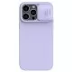 Maciņš Nillkin CamShield Silky Silicone Apple iPhone 15 Plus gaiši violets