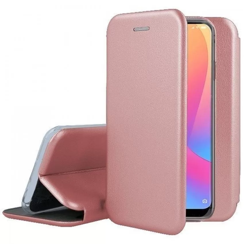 Maciņš Book Elegance Samsung A057 A05s rozā-zelts