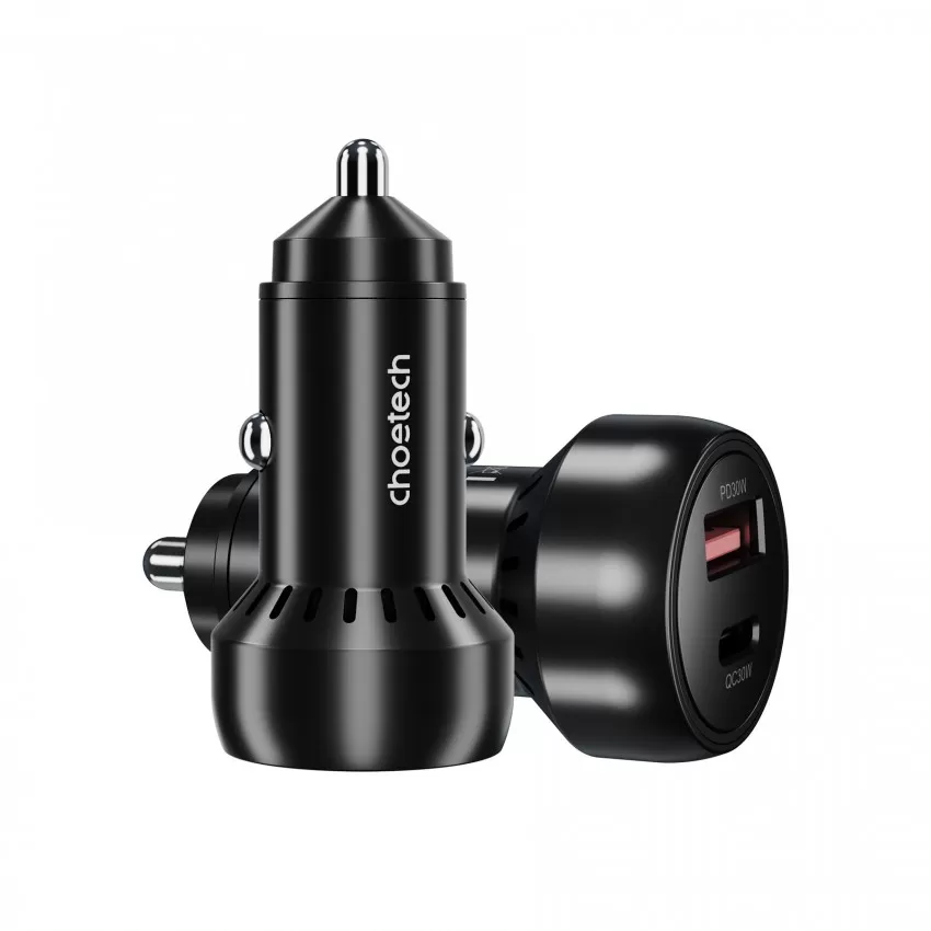 Autolaadija Choetech TC0014 USB-C/USB-A 60W must