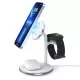 Juhtmeta laadija Choetech T585-F 3-in-1 15W valge