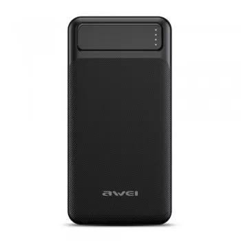 Arejais-akumulators Power Bank Awei P6K 5V/2.1A 20000mAh melns