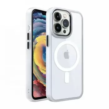 Maciņš Premium Mag Cover Apple iPhone 12 balts