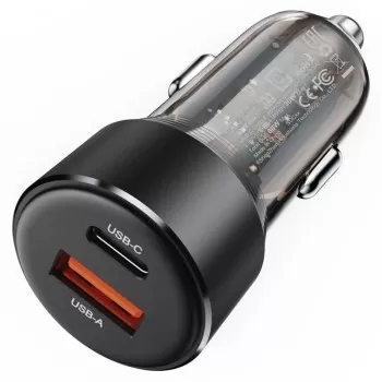 Autolaadija Acefast B12 60W USB-C/USB-A must