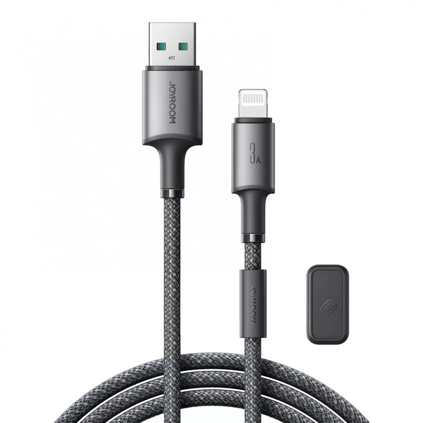 Laadimisjuhe Joyroom SA-50 USB-A to Lightning 3A 1.2m tumehall