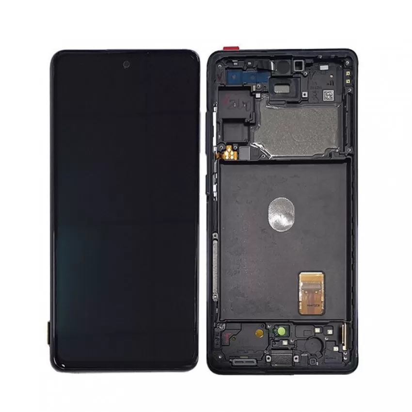 LCD ekraan Samsung G780F S20 FE puuteekraani ja raamiga Cloud Navy OLED (real size)