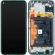 LCD ekraan Huawei P40 Lite puutetundliku ekraaniga, raamiga ja akuga Crush Green (service pack)