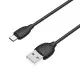 USB kabelis Borofone BX19 USB-A to MicroUSB 1.0m melns
