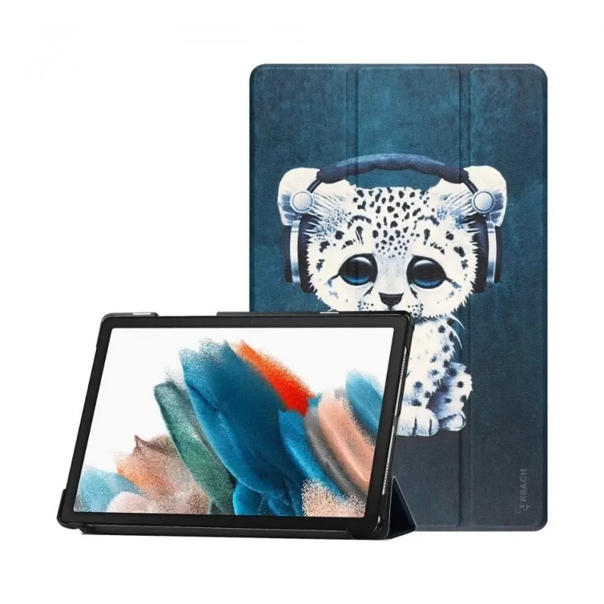 Maciņš Reach Smart Leather Samsung X210/X215/X216 Tab A9 Plus 11.0 sad cat