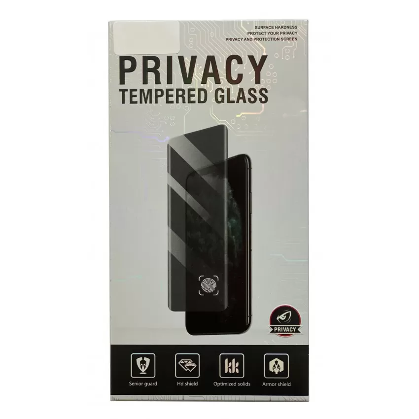 LCD aizsargstikls Full Privacy priekš Samsung S938 S25 Ultra melns
