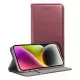 Maciņš Smart Magnetic Xiaomi Redmi 14C/Redmi A4/Poco C75 bordo