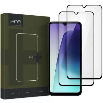LCD aizsargstikls Hofi Glass Pro+ 2-Pack Xiaomi Redmi 14C/Redmi A4/Poco C75 melns