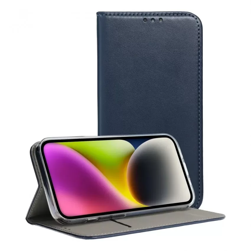 Maciņš Smart Magnetic Samsung A165 A16 4G/A166 A16 5G tumši zils