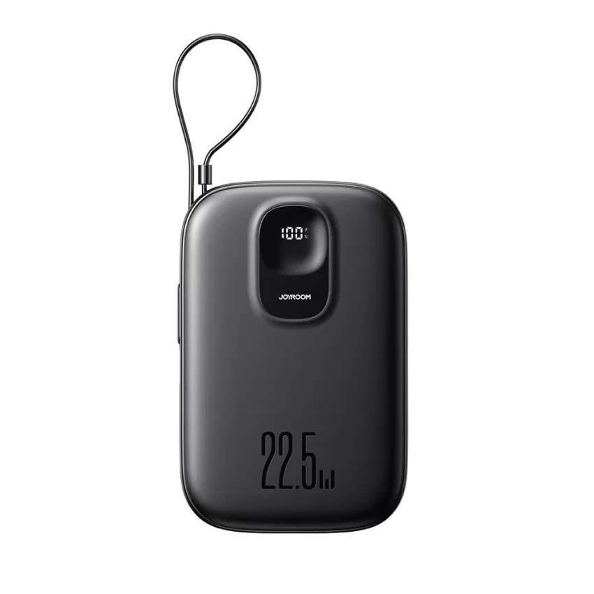 Arejais-akumulators Power Bank Joyroom JR-PBF18 22.5W with Lightning cable 10000mAh melns
