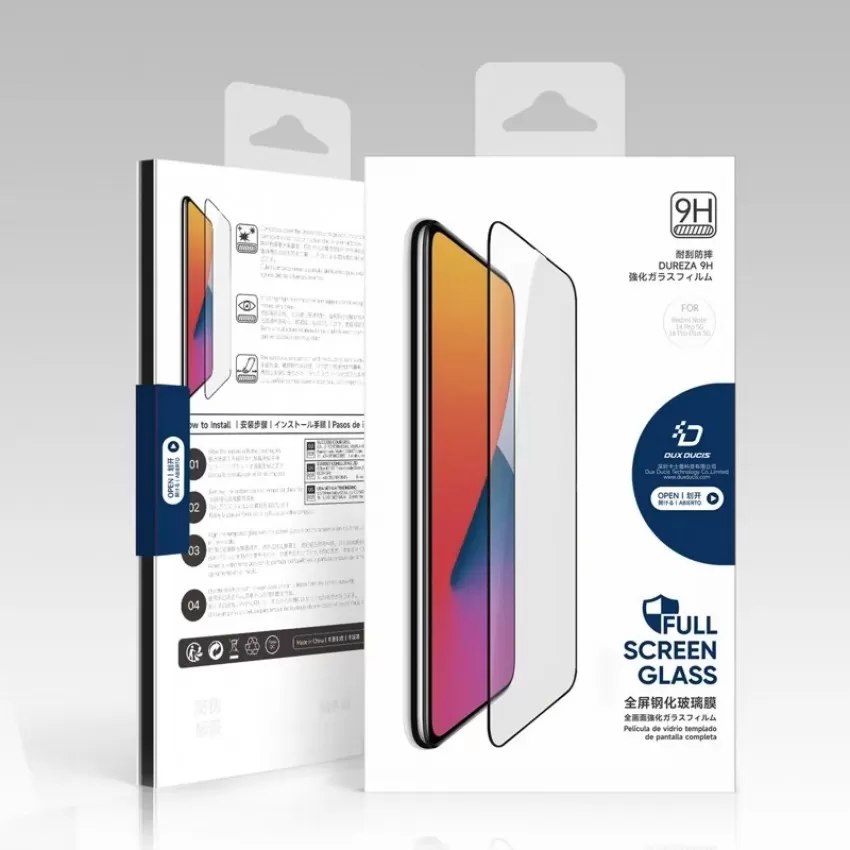 LCD aizsargstikls Dux Ducis CURVED Xiaomi Redmi Note 14 Pro 5G/Note 14 Pro Plus 5G melns