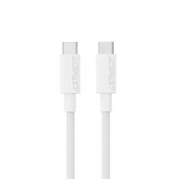 USB kabelis Acefast C18-03 60W USB-C to USB-C 1.2m balts