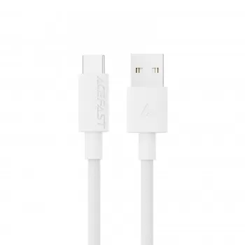USB kabelis Acefast C18-04 USB-A to USB-C 1.2m balts