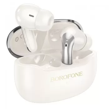 Wireless headphones Borofone FQ1 Plus ANC+ENC white