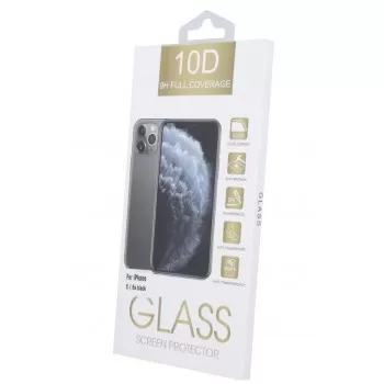 LCD aizsargstikls 10D Full Glue Apple iPhone XR/11 liektss melns